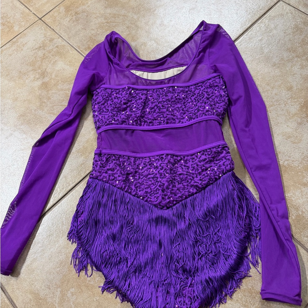 Purple dance costume